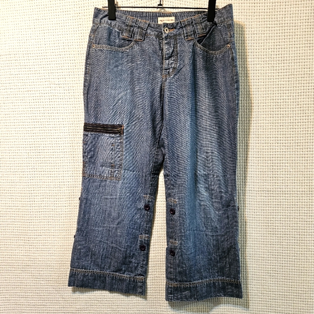 Jacob Connexion Cropped Women's Blue Jean Capris